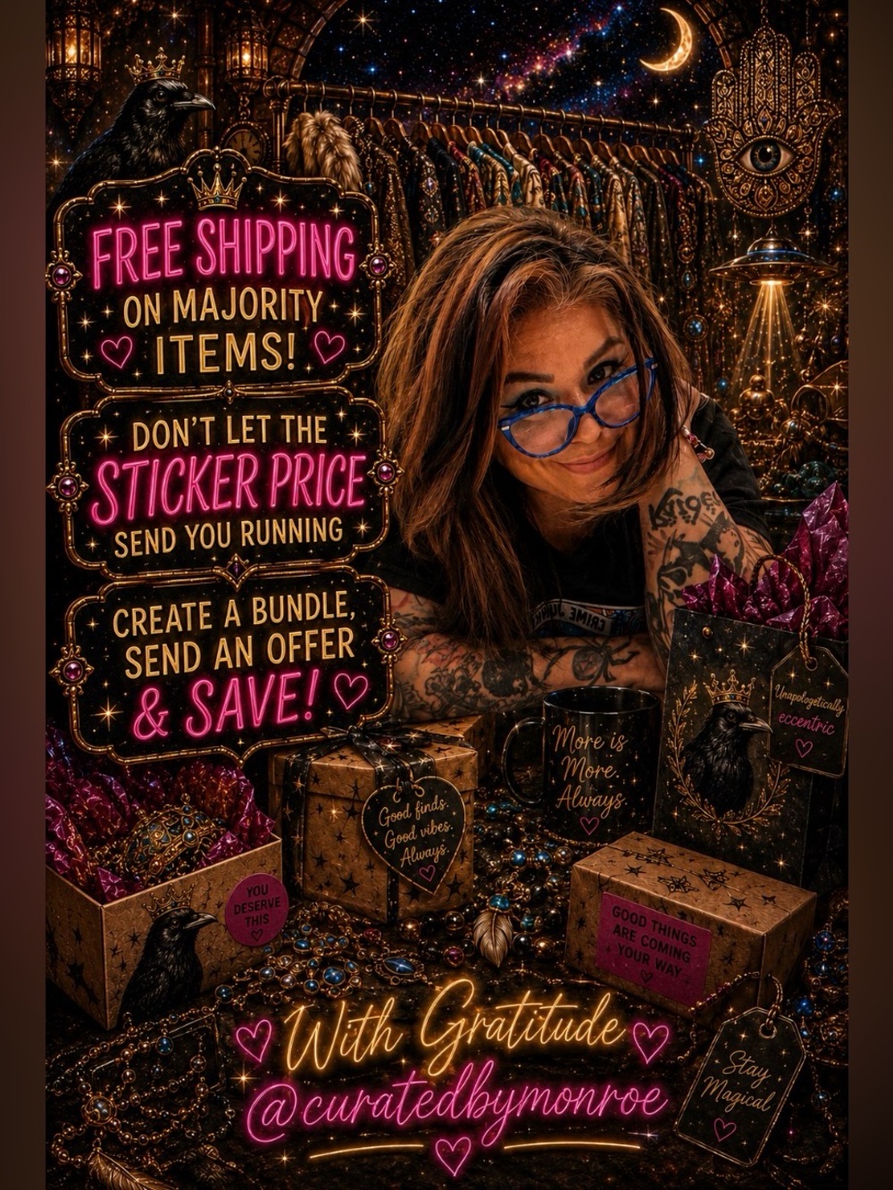 @curatedbymonroe 👑🐦‍⬛🧘🏻‍♀️🪷🧿🤗